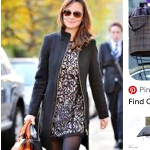 Zara  Size Small Fitted Black Coat